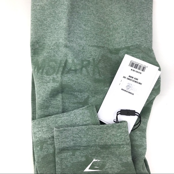 Gymshark | Green Camo Leggings NWT Medium - Picture 6 of 6